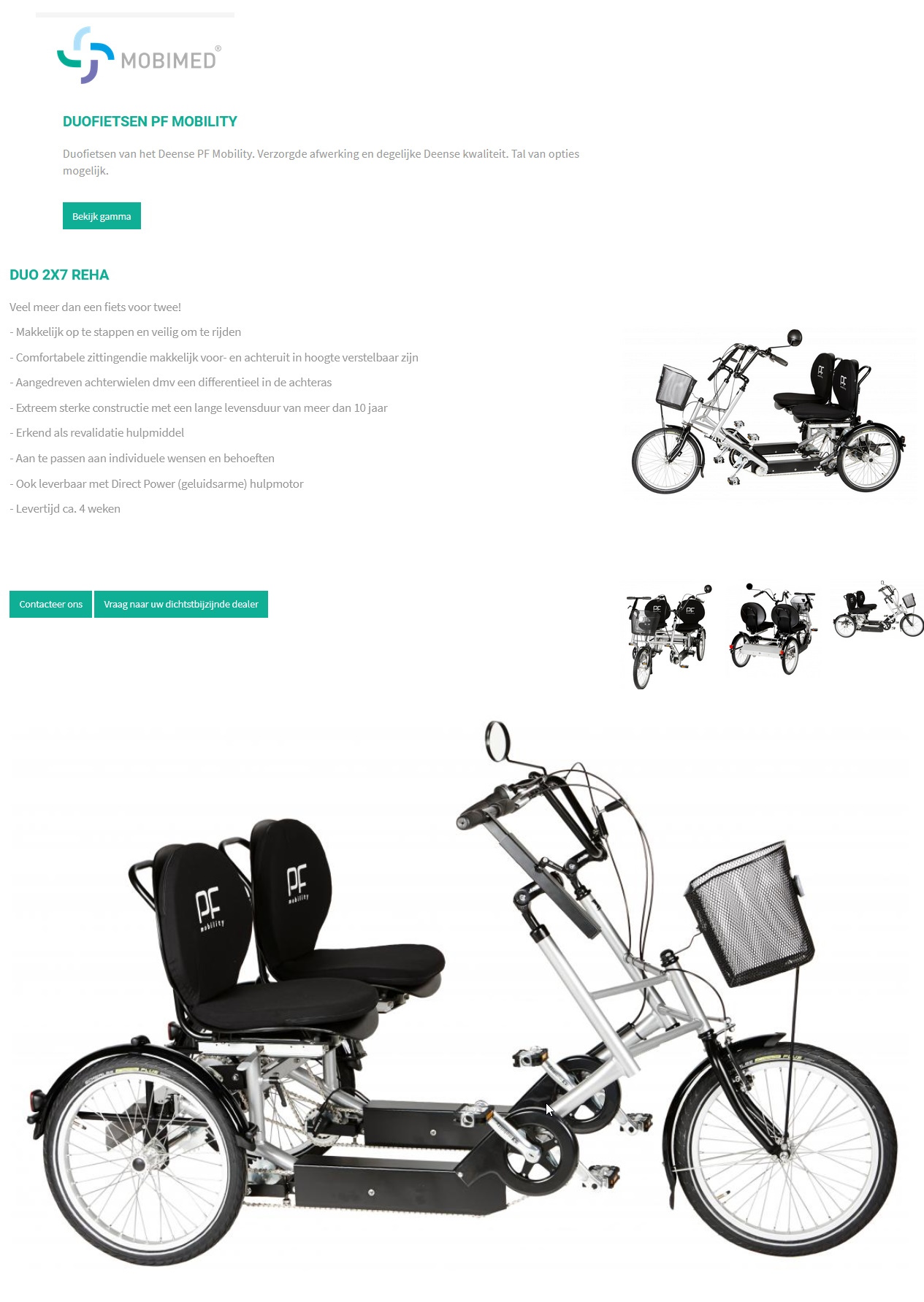 toegevoegd document 3 van PF Mobility PF Side By Side fiets  
