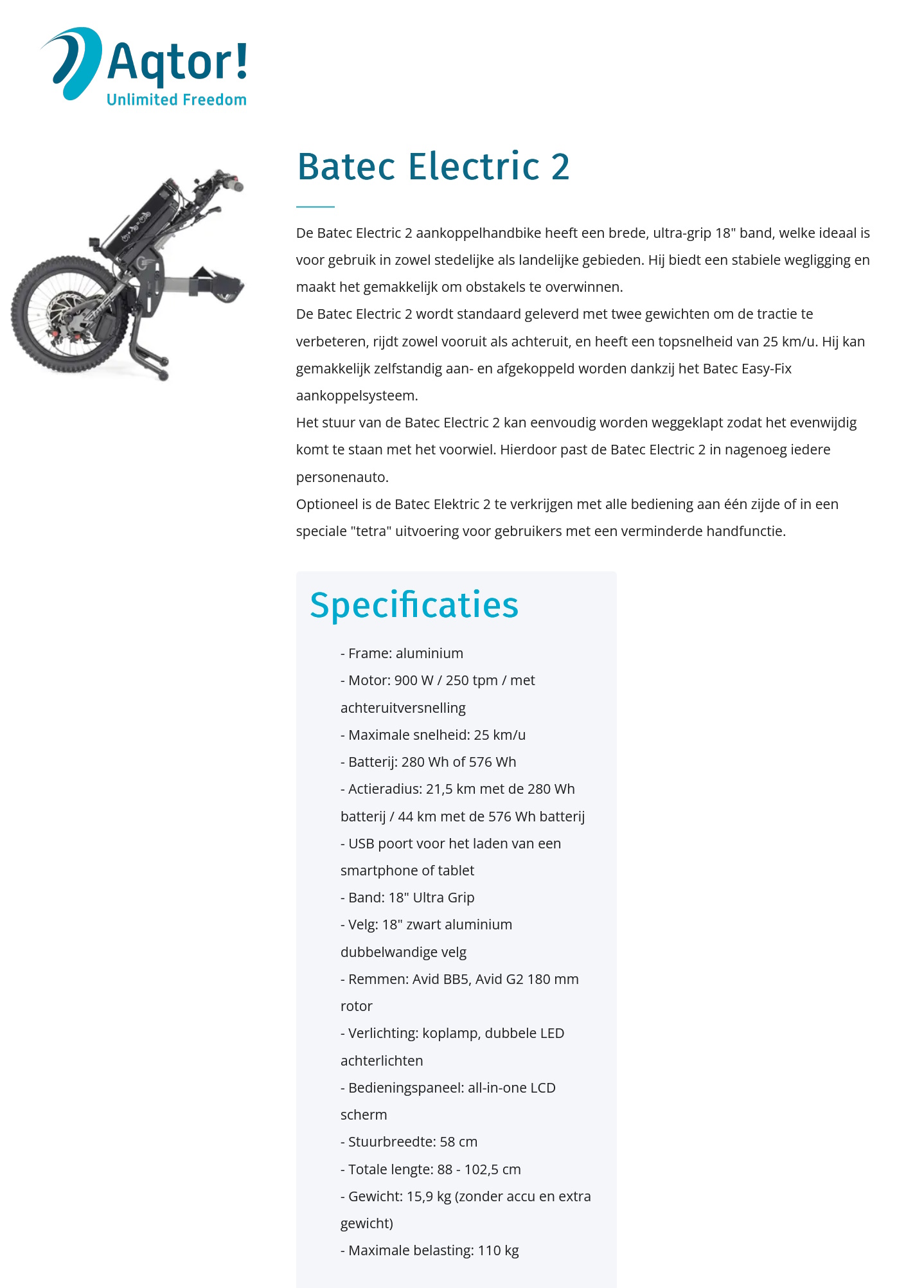 toegevoegd document 2 van Batec Electric2 aankoppeleenheid / Batec Eletric tetra  