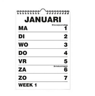 toegevoegd document 1 van Weekkalender groot  