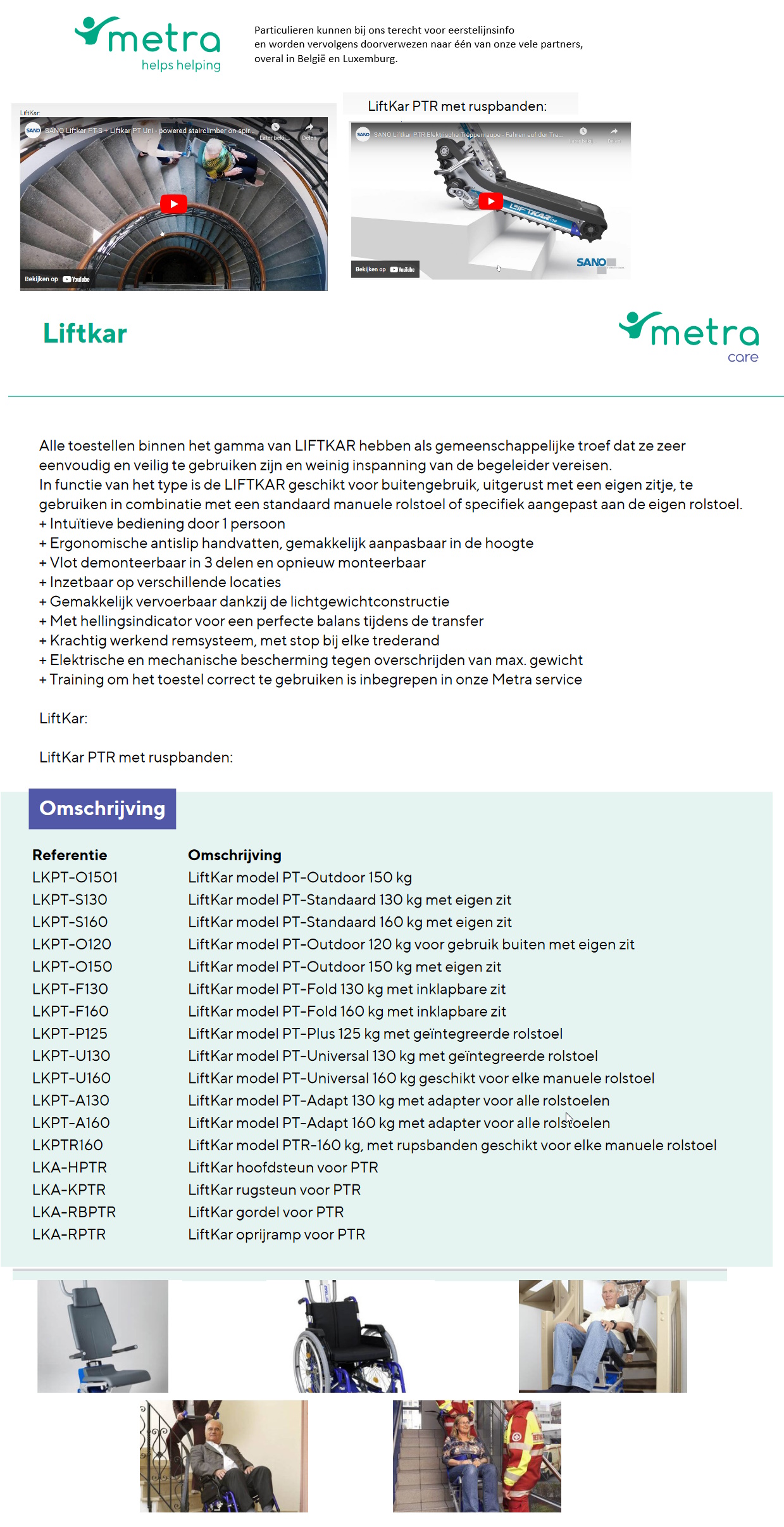 toegevoegd document 2 van Sano Liftkar PT Plus 125 Kg met geïntegreerde rolstoel 