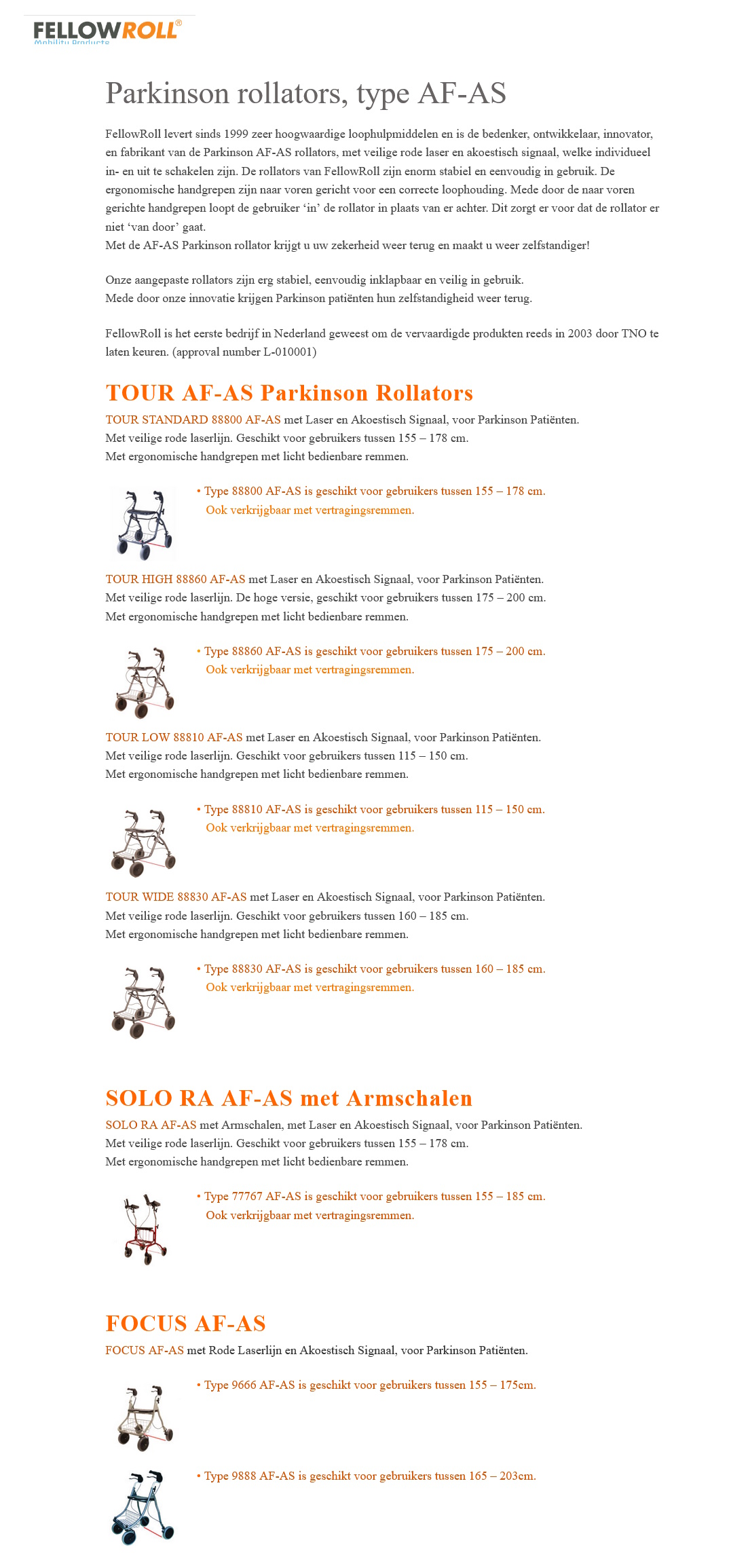 toegevoegd document 2 van Fellow-Roll Parkinson rollators, type AF-AS  