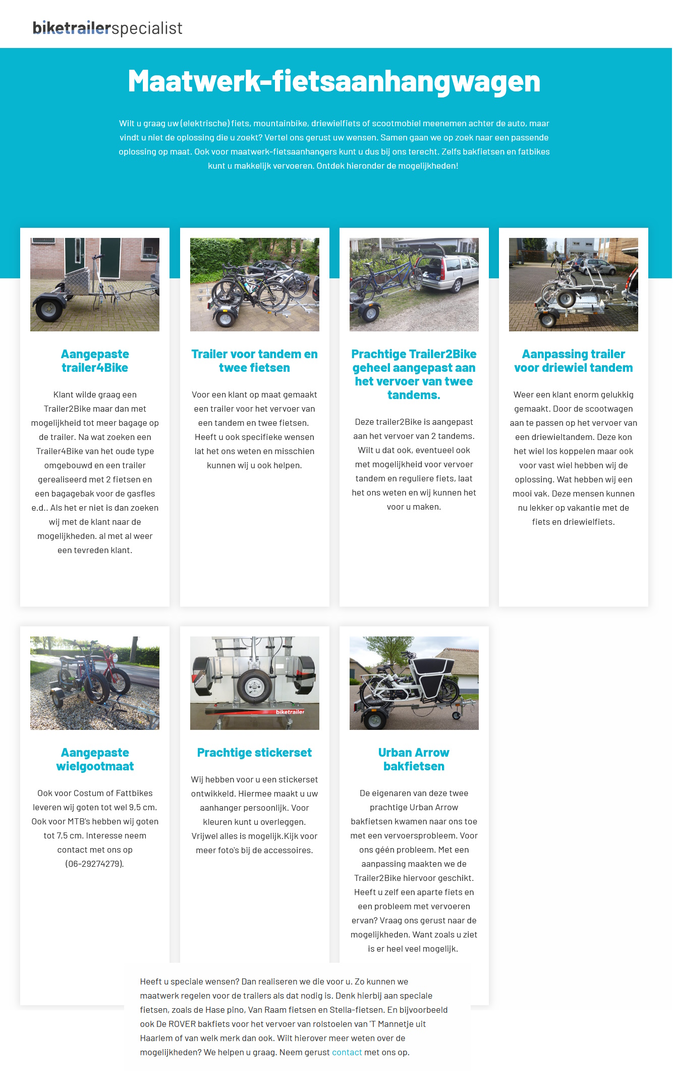 toegevoegd document 2 van Aanhangwagen voor fiets / driewielfiets / tandem  