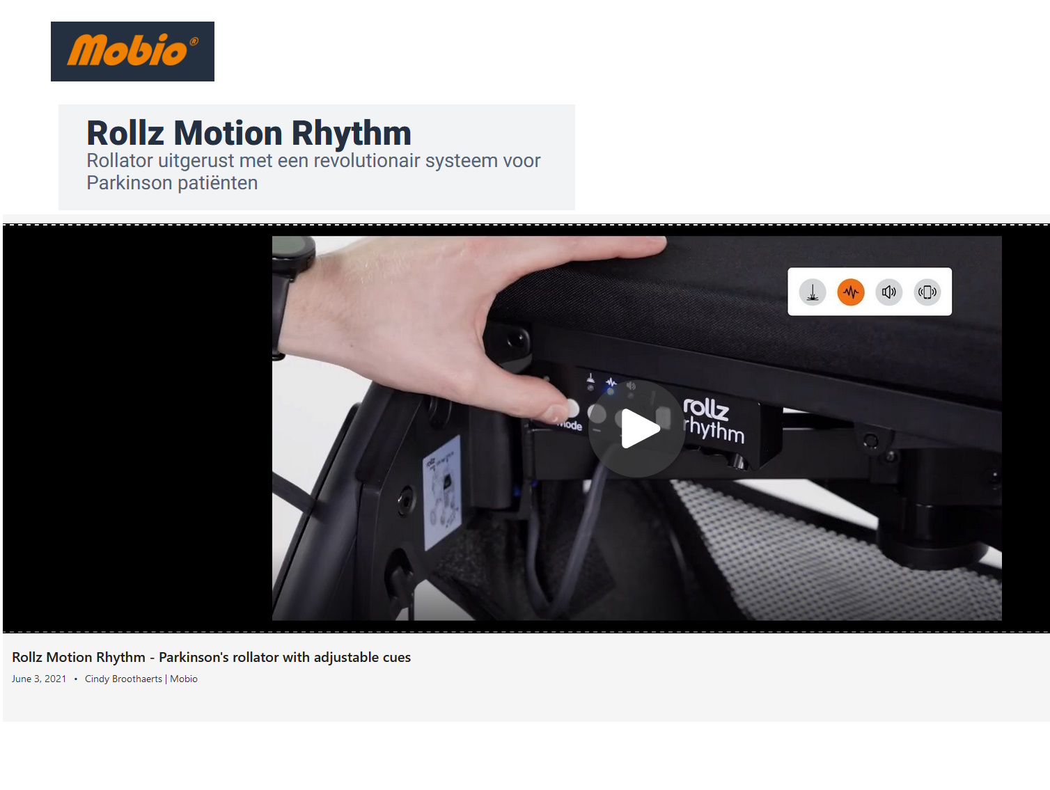 toegevoegd document 4 van Rollz Motion Rhythm - Rollz Parkinson Rollator  