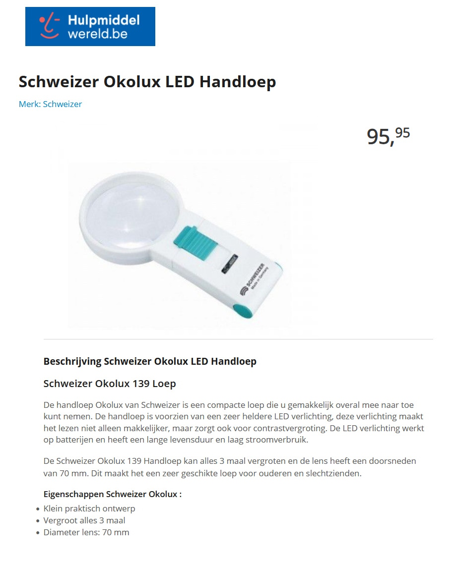 toegevoegd document 2 van Okolux LED Handloep met Led  