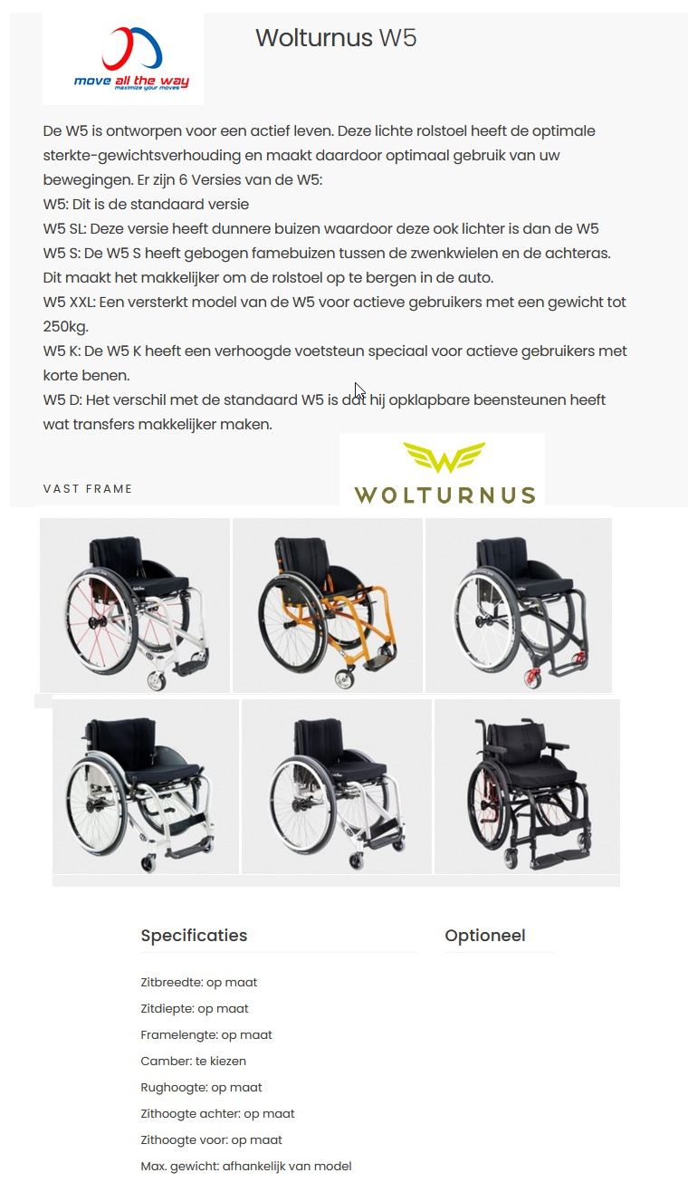 toegevoegd document 2 van Wolturnus W5 serie (6 versies)  