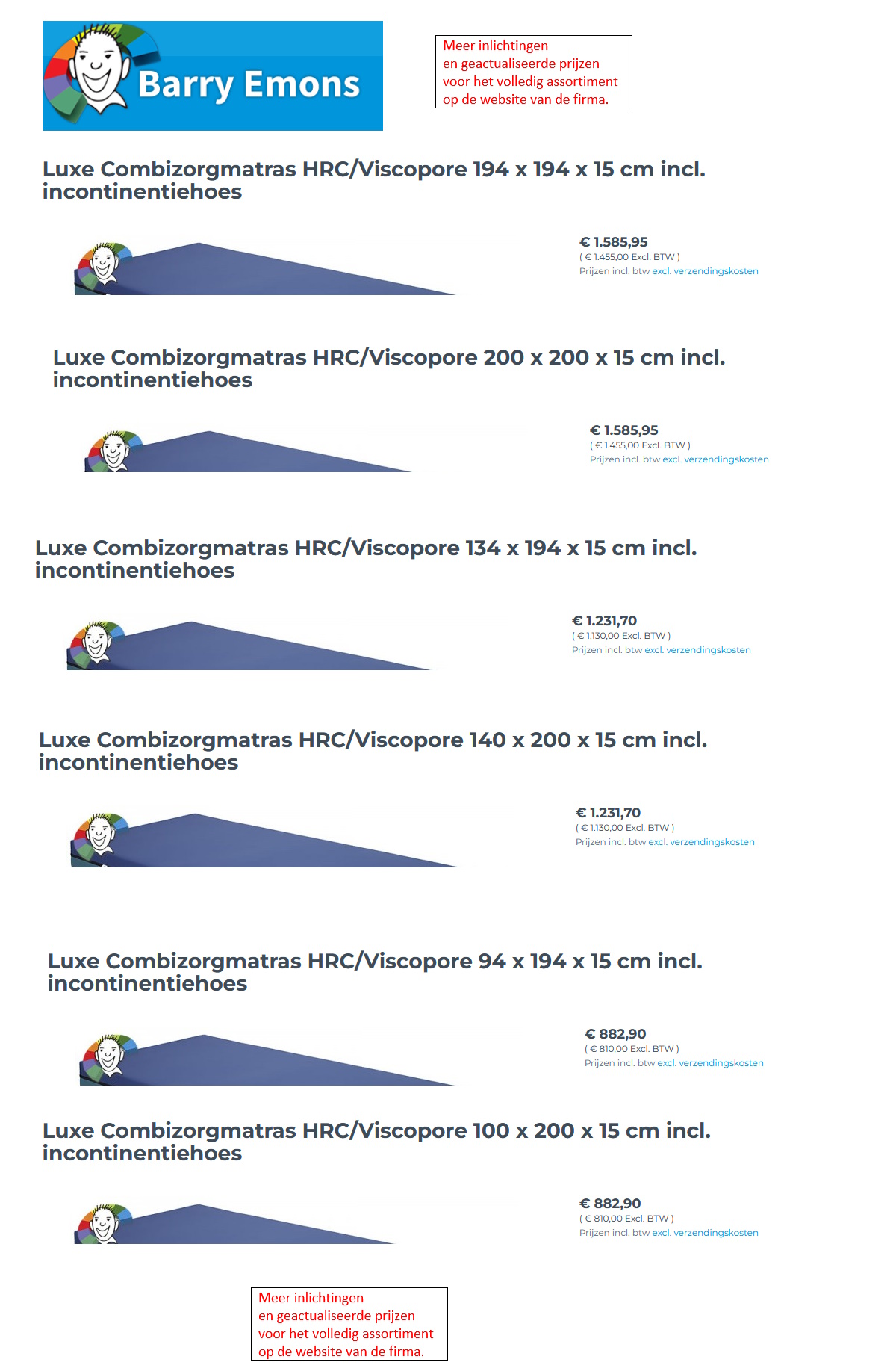 toegevoegd document 4 van Luxe Combizorgmatras HRC/Viscopore 15 cm zie samenstelling  