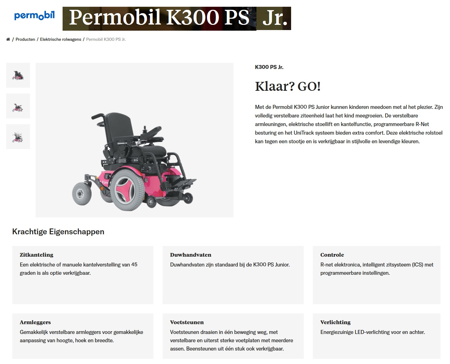 toegevoegd document 2 van Permobil K300 PS Jr.  