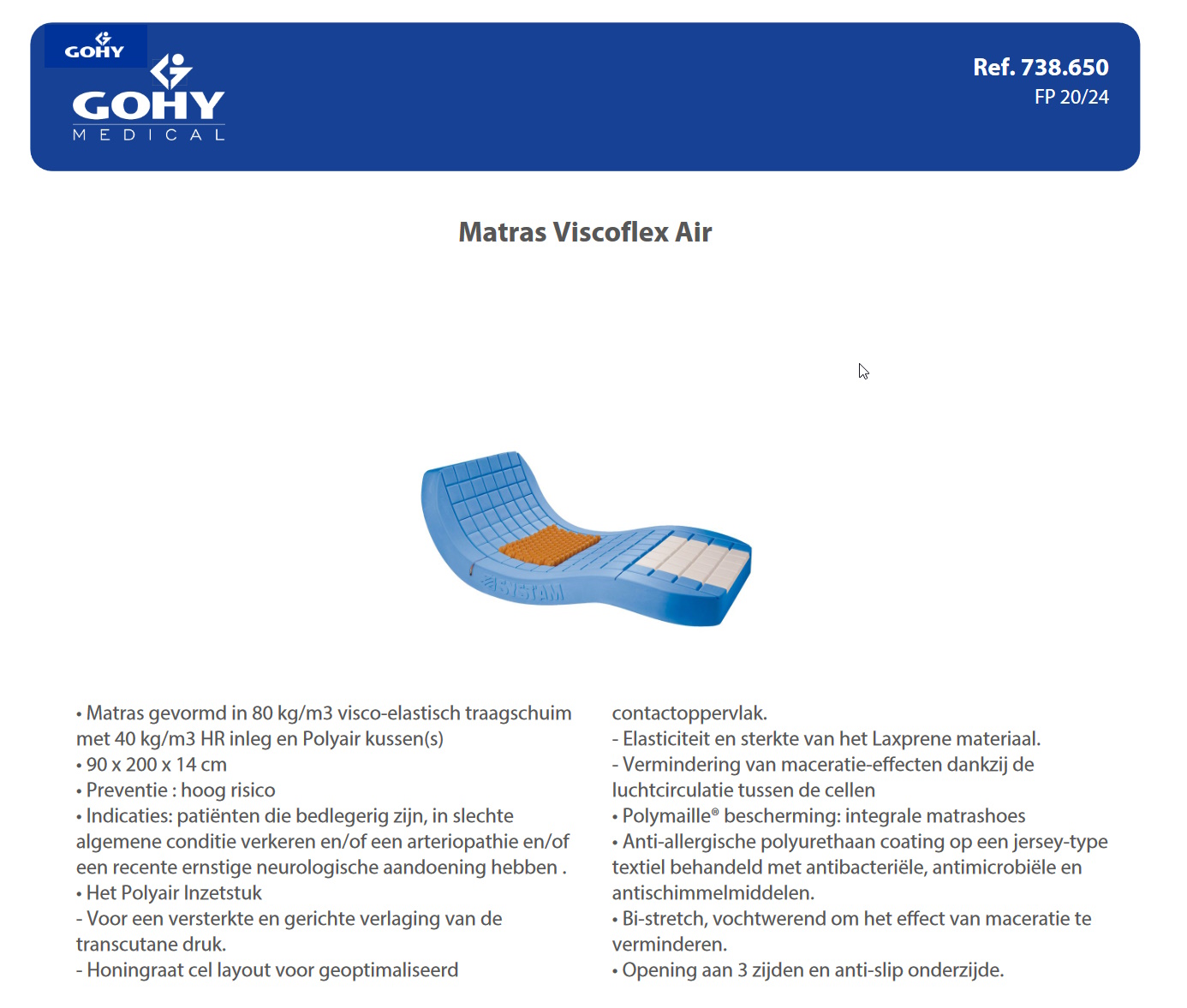 toegevoegd document 2 van Matras Viscoflex Air  