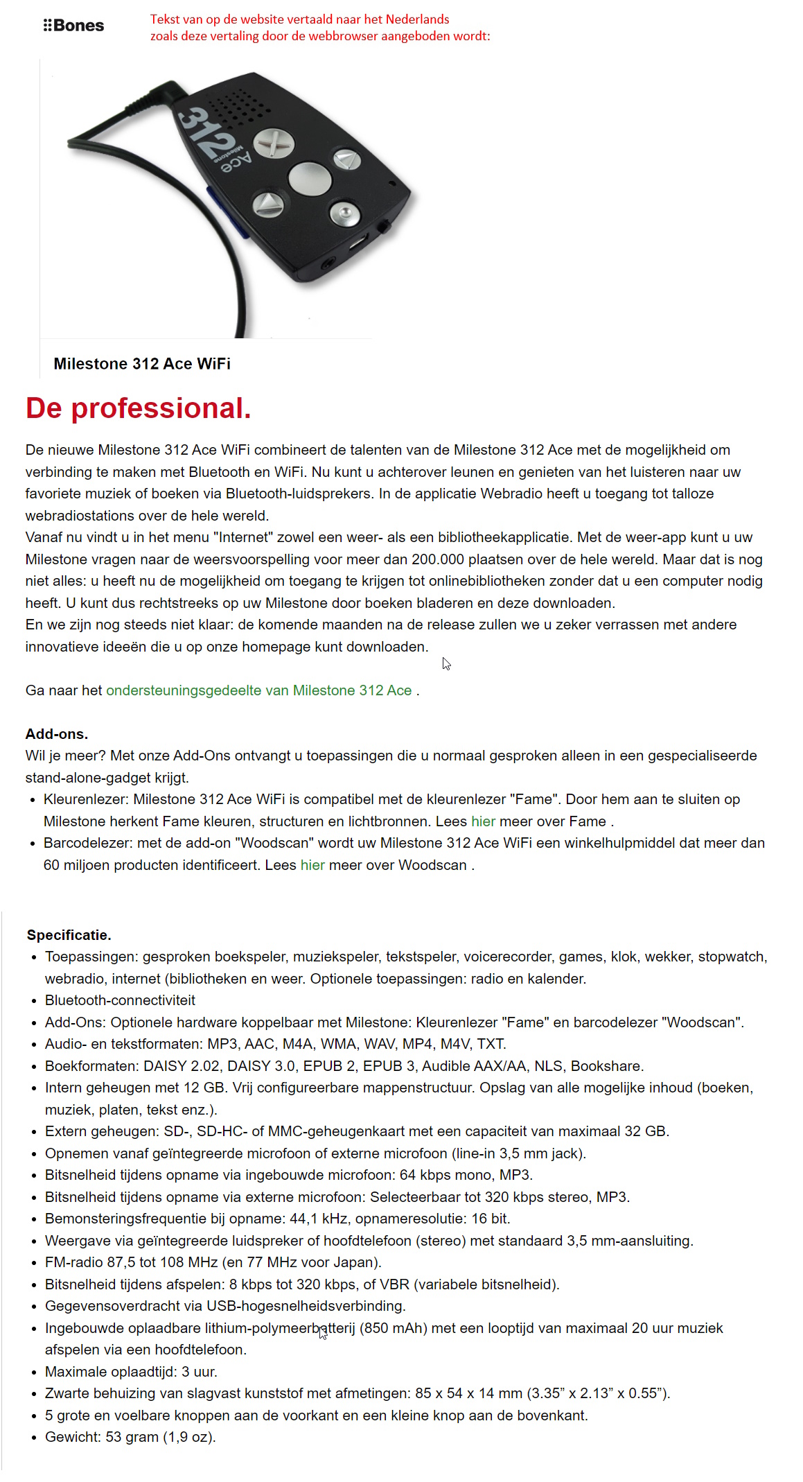 toegevoegd document 2 van Milestone 312 Ace WiFi  