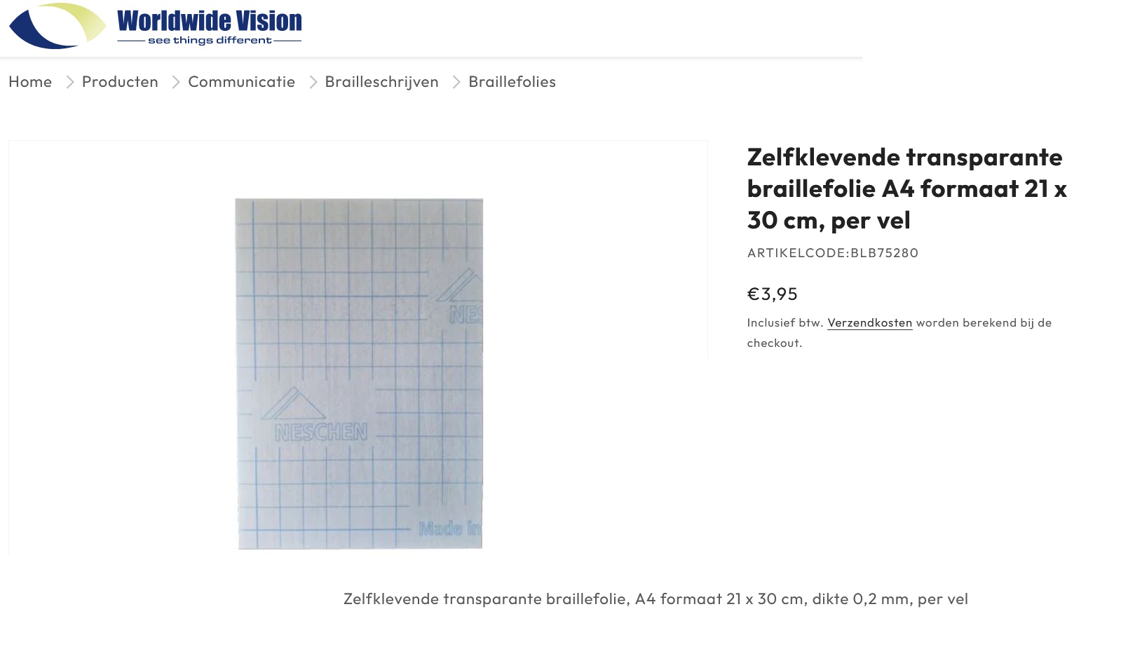 toegevoegd document 2 van Zelfklevende transparante braillefolie 170501 