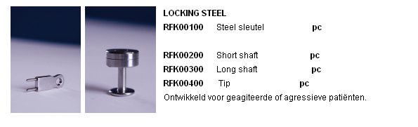 toegevoegd document 2 van Renol Sluitsystemen mechanisch Renol Locking Steel RFK00100, RFK00200, RFK00300, RFK00400 