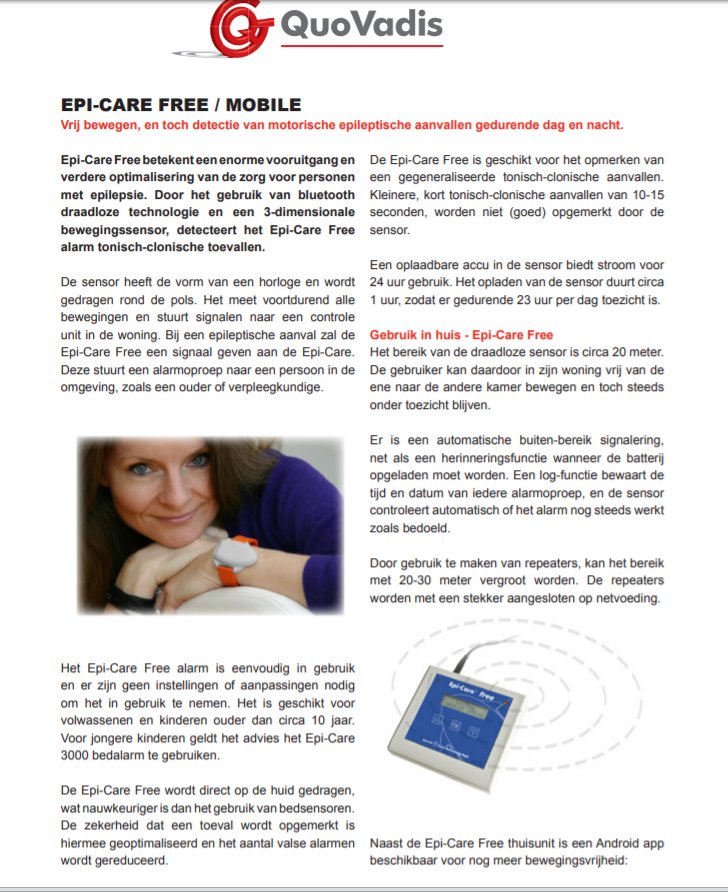 toegevoegd document 5 van Epi-care  3000, Free, Mobile  