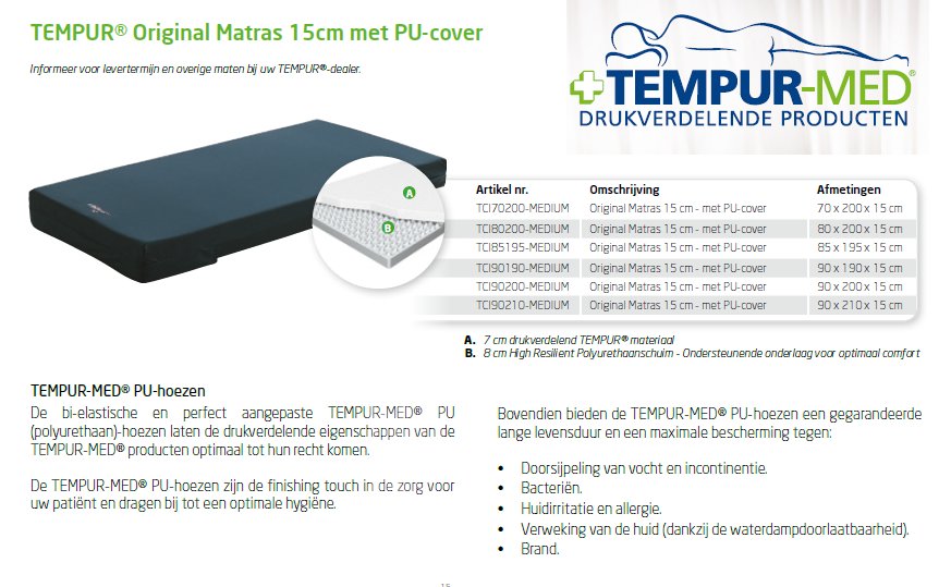 toegevoegd document 4 van Tempur-Med combimatras 15cm  