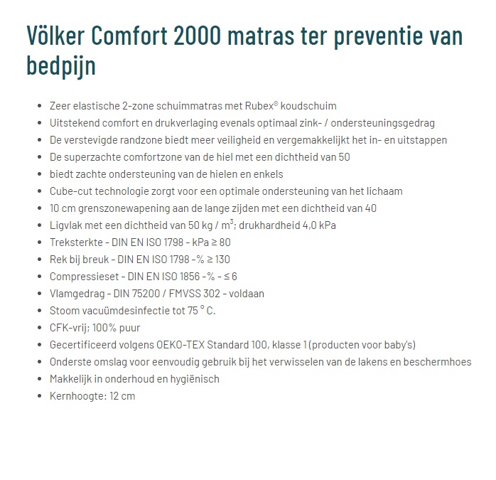 toegevoegd document 3 van Völker Comfort 2000  