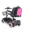miniatuur van bijgevoegd document 1 van Mobility kleine rolstoeltas/ scootmobieltas zwart/roze