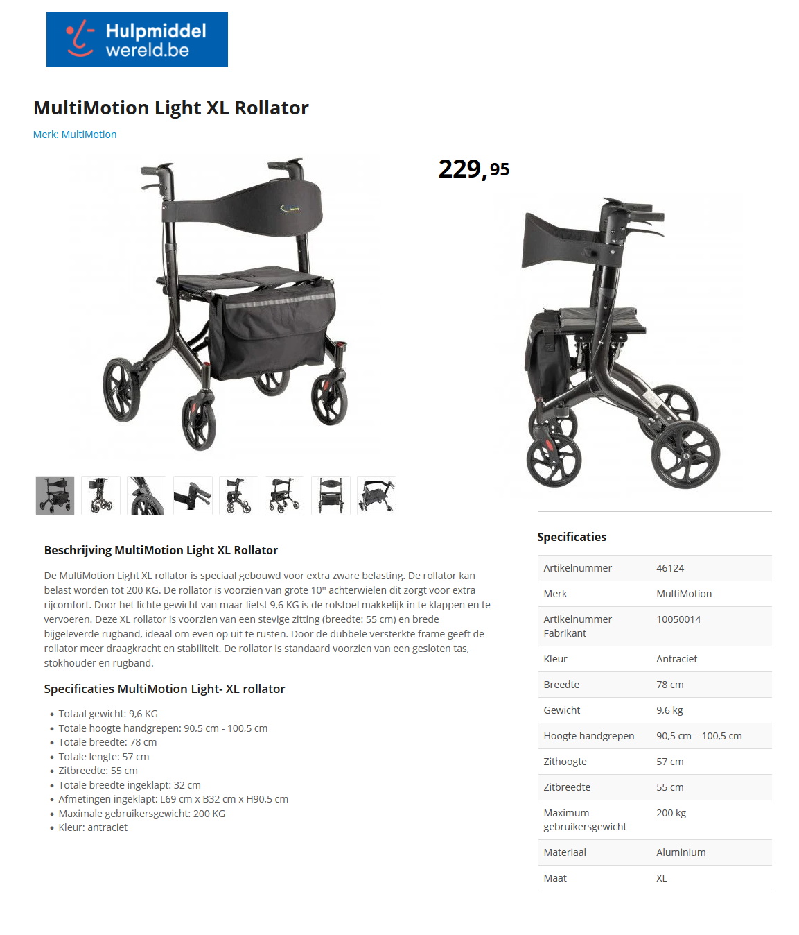 toegevoegd document 2 van MultiMotion Light XL Rollator  