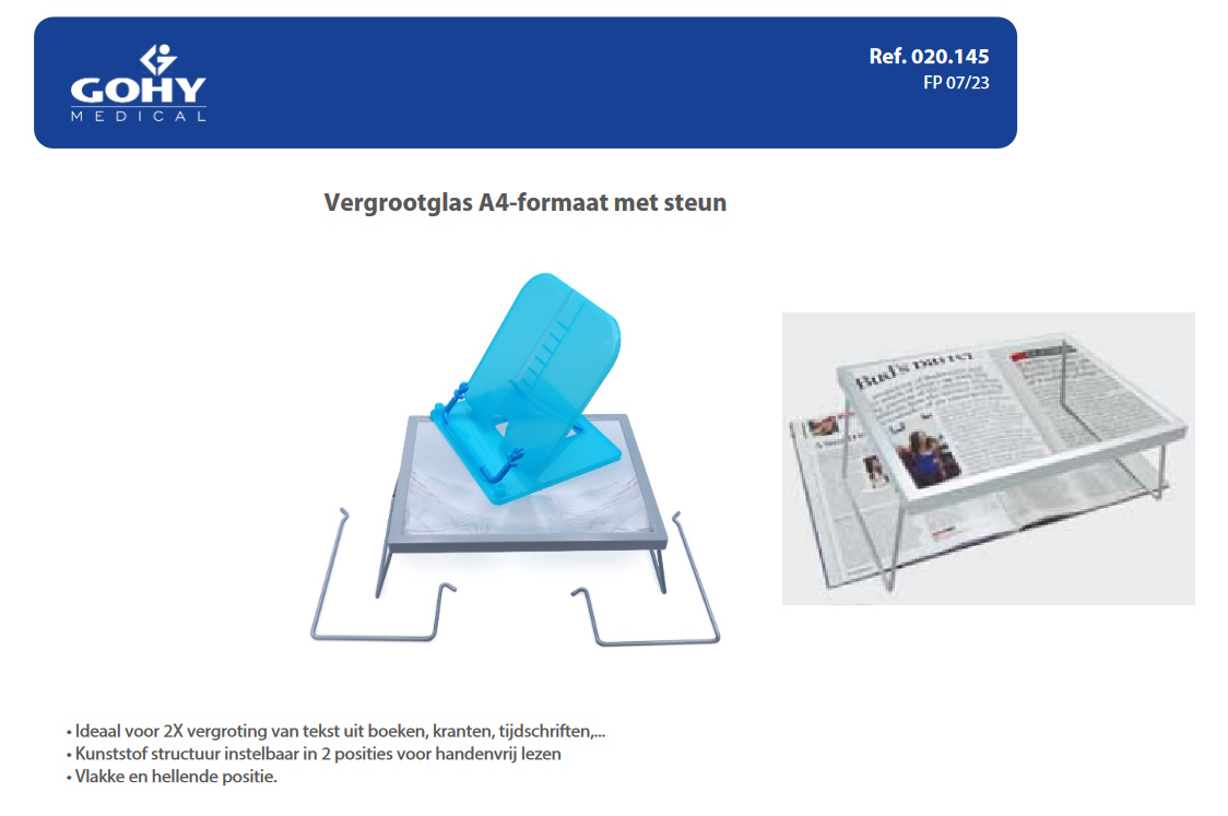 toegevoegd document 2 van Vergrootglas / Vergrootblad op plooibare voet  