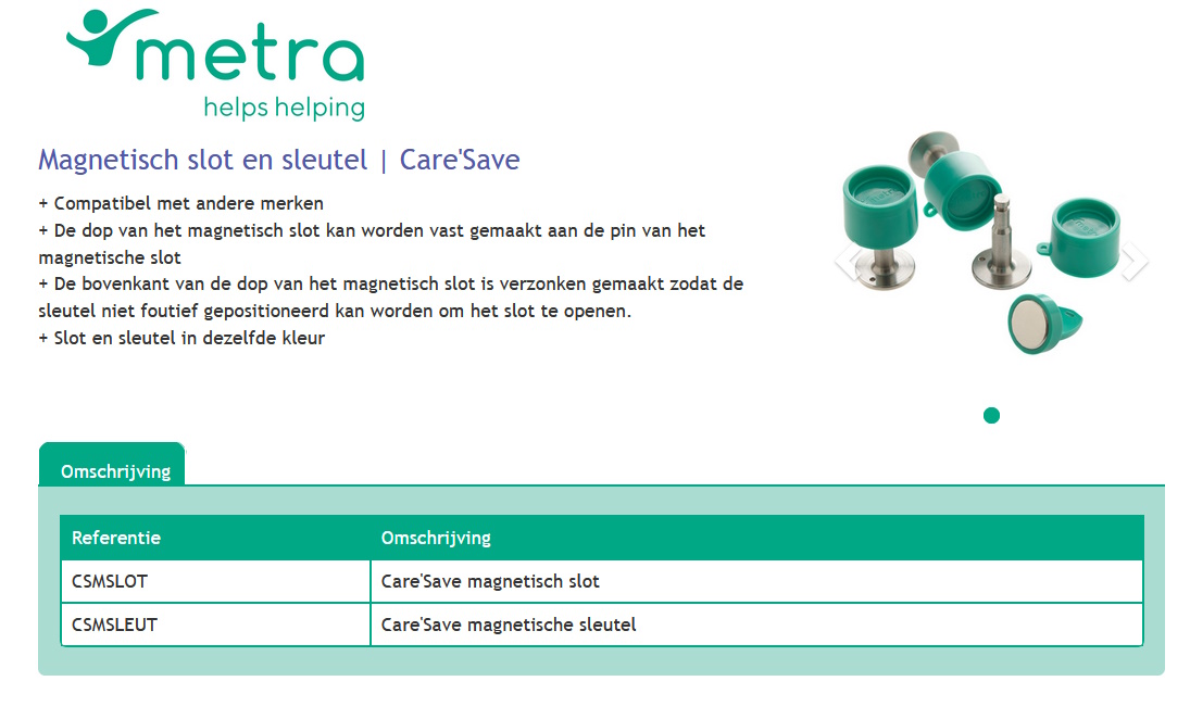 toegevoegd document 4 van Metra Care'Save Pols- en enkelgordel CSPGB 