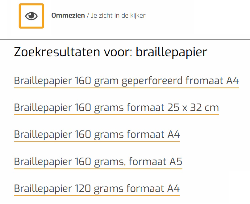 toegevoegd document 4 van Braillepapier 120 gram  