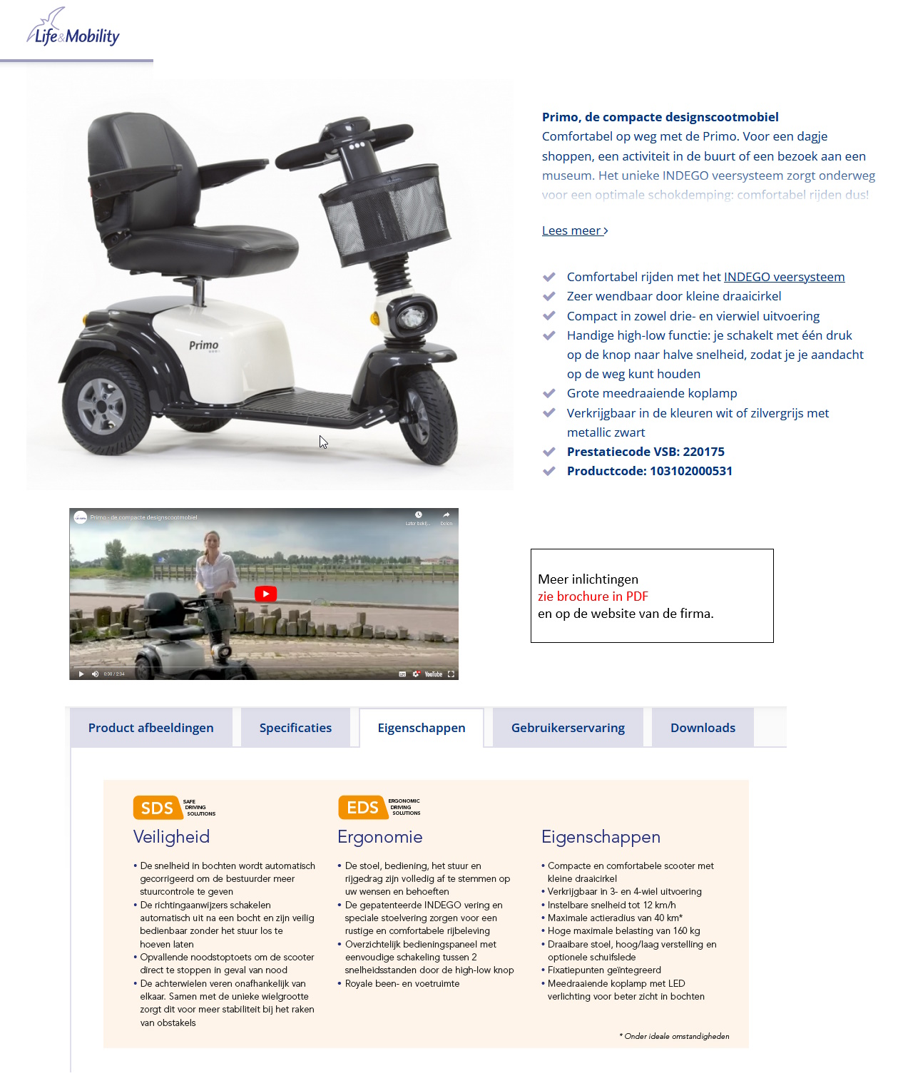 toegevoegd document 3 van Life&Mobility Primo scooter  