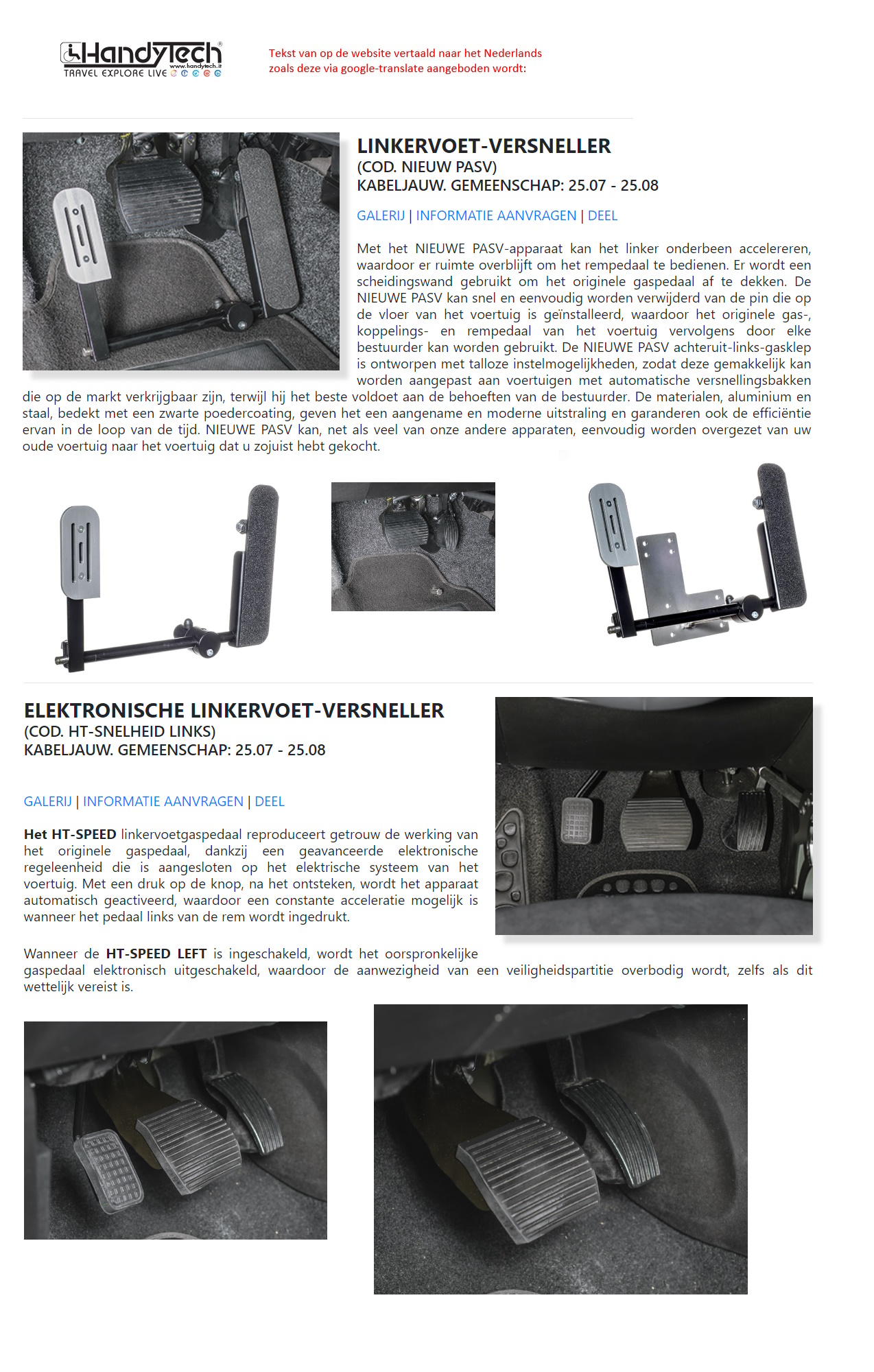 toegevoegd document 2 van Handytech aanpassingen voor pedalen  