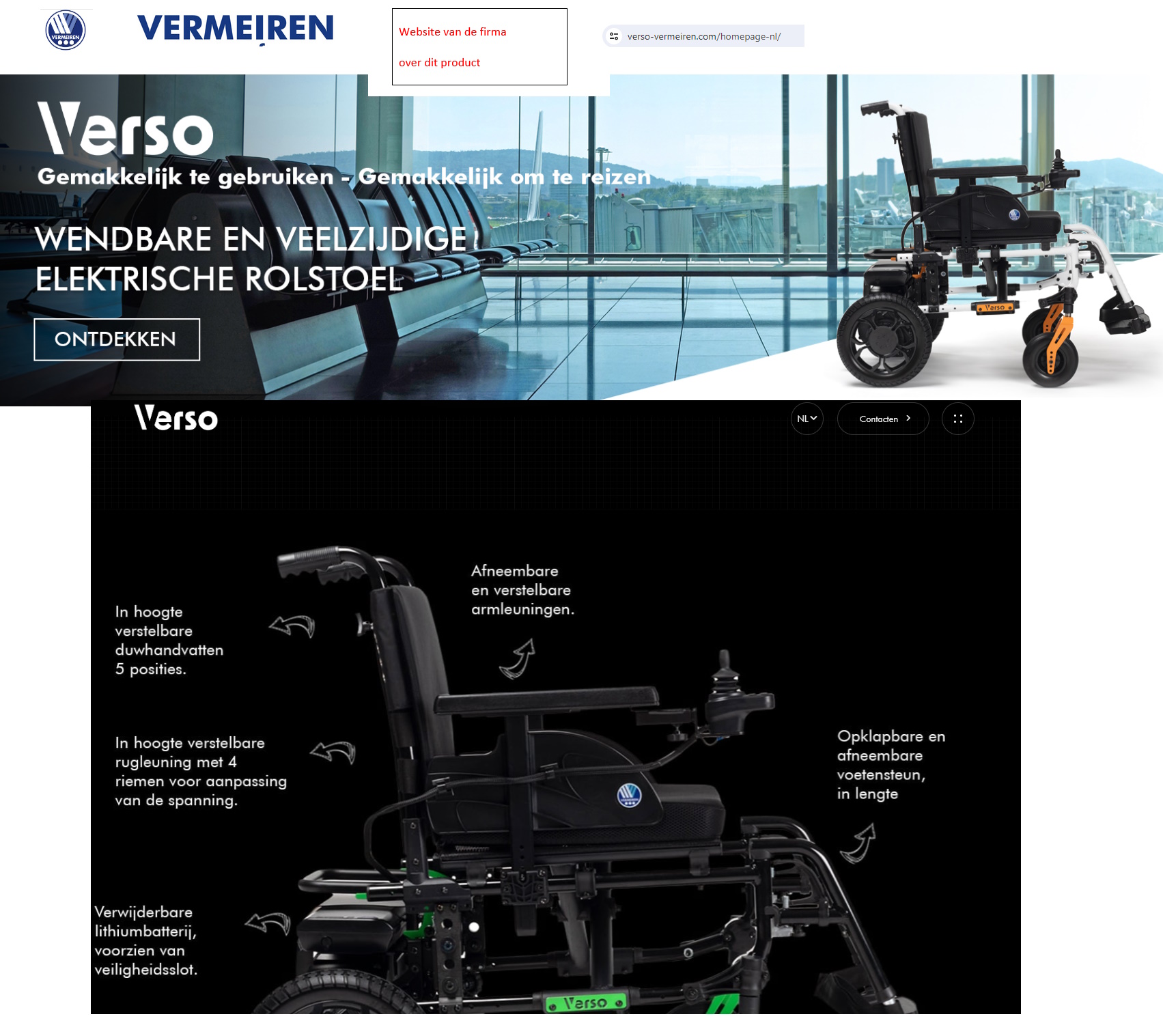 toegevoegd document 3 van Verso lichtgewicht aanpasbare elektronische rolstoel  