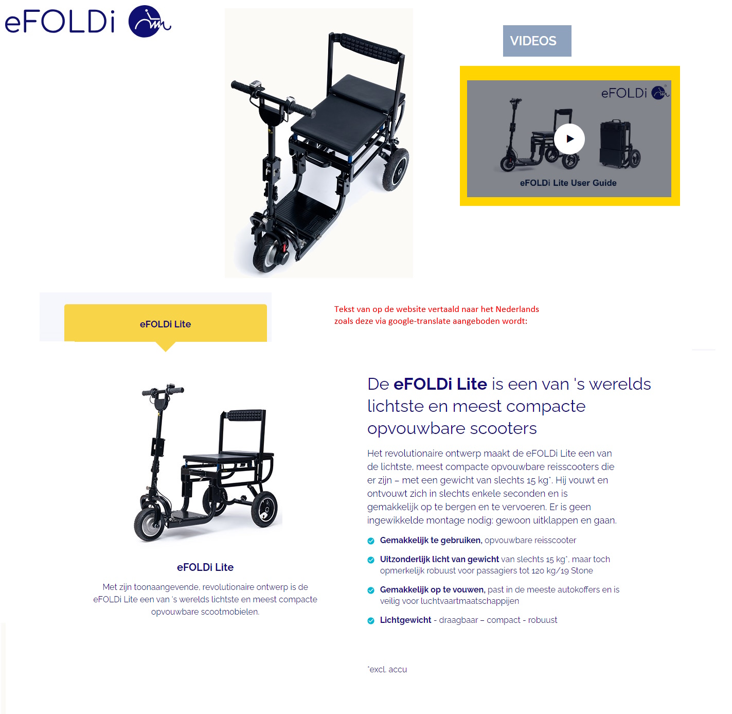 toegevoegd document 3 van eFoldi Lite opvouwbare scooter  