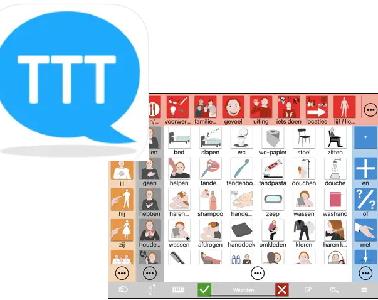 foto van hulpmiddel TouchToTell app voor communicatie