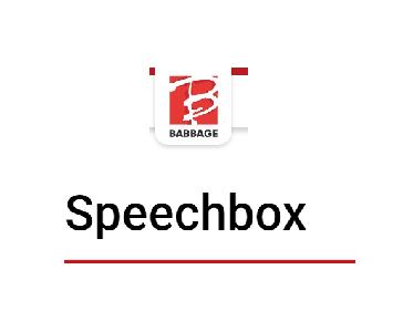 foto van hulpmiddel Speechbox toestel voor bediening computer met spraak